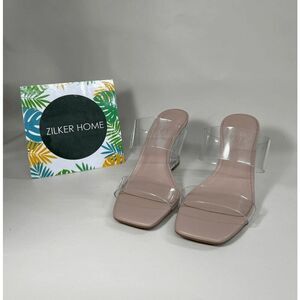 INC. International Concepts Women's Eleste Vinyl Wedges - Clear Vinyl 5.5M